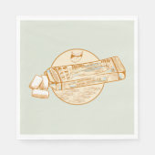 Sardine-aromatisierter Kaugummi Serviette (Vorderseite)