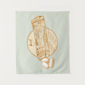 Sardine-aromatisierter Kaugummi Wandteppich (Vorderseite)