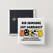 Sardine Cats Button (Vorne & Hinten)