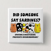 Sardine Cats Button (Vorderseite)