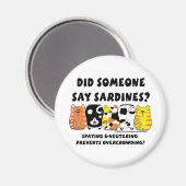Sardine Cats Magnet (Vorderseite/Rückseite)
