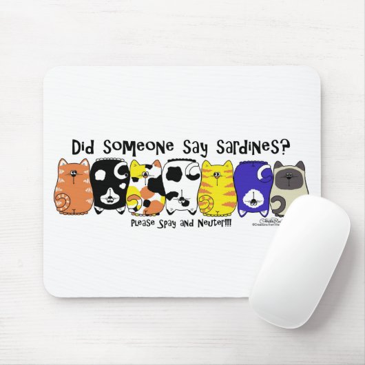 Sardine Cats Mousepad (Mit Mouse)