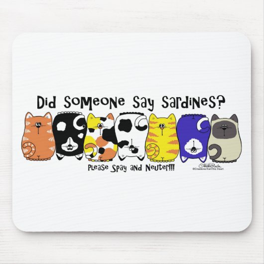 Sardine Cats Mousepad (Vorne)