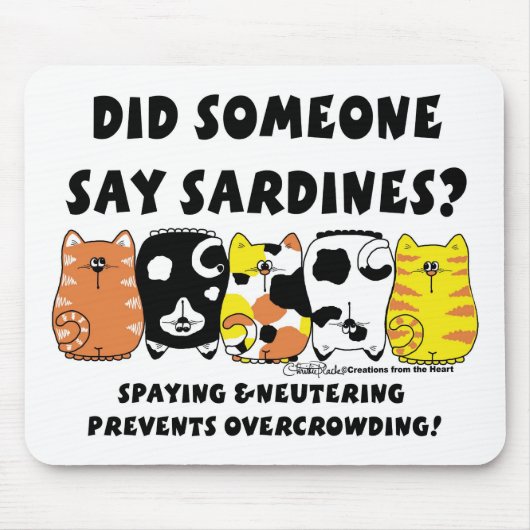 Sardine Cats Mousepad (Vorne)