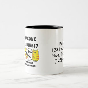Sardine Cats Zweifarbige Tasse