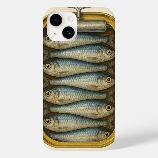 Sardine Chic von ej gold Case-Mate iPhone Hülle (Rückseite)
