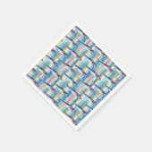 Sardine Fish Striping Muster Serviette (Ecke)