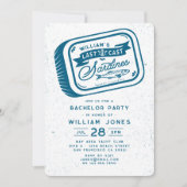 Sardine Fishing Bachelor Party Vintag nautisch Einladung (Vorderseite)