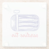 Sardine Glasuntersetzer (Rückseite)