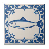 Sardine in Portugal Fliese (Vorderseite)