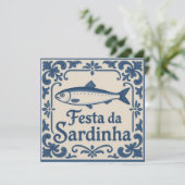 Sardine in Portugal Karte (Stehend Vorderseite)