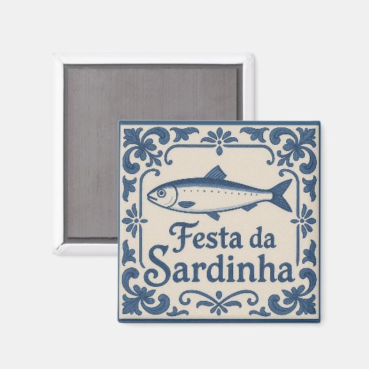 Sardine in Portugal Magnet (Vorderseite/Rückseite)