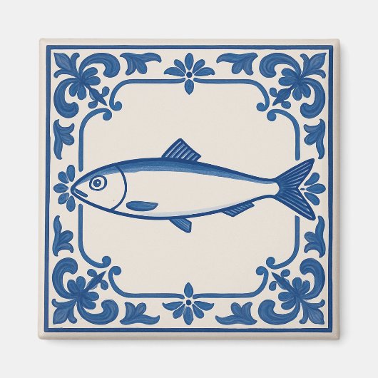 Sardine in Portugal Magnet (Vorne)