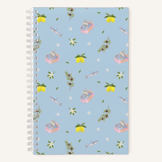 Sardine Lemon Blue Notizblock (Vorderseite)
