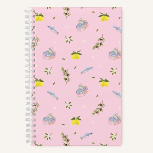 Sardine Lemon Pink Notizblock (Vorderseite)