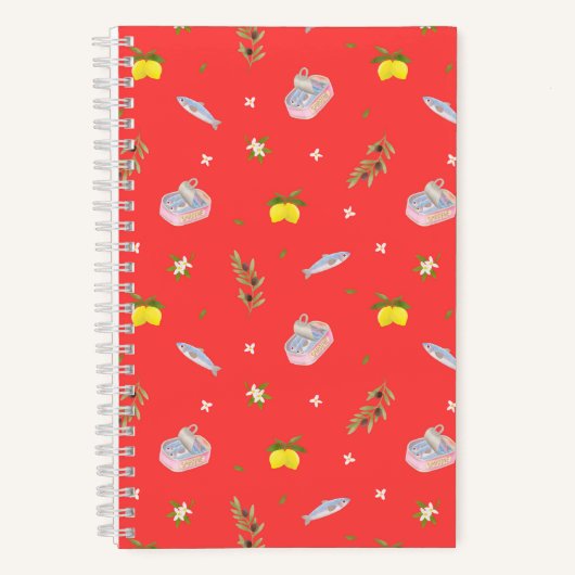 Sardine Lemon Red Notizblock (Vorderseite)