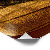 Sardine O’clock Dreamtime – Surreal Cat Art Poster (Ecke)