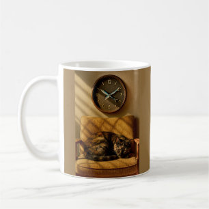 Sardine O’clock Dreamtime – Surrealistische Katzen Kaffeetasse