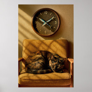 Sardine O’clock Dreamtime – Surrealistische Katzen Poster