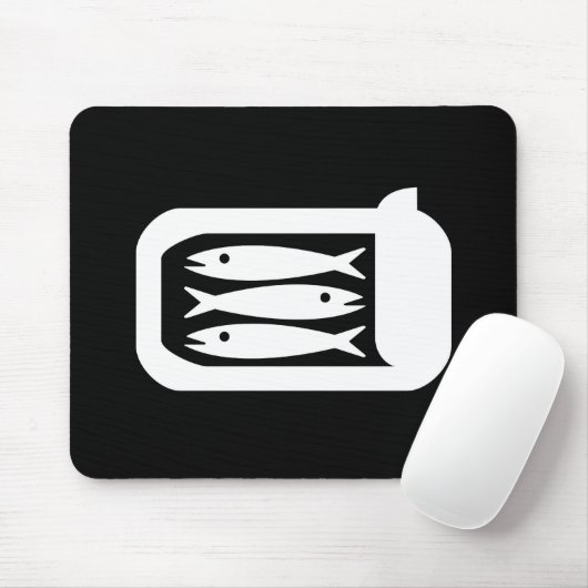 Sardine-Piktogramm Mousepad (Mit Mouse)