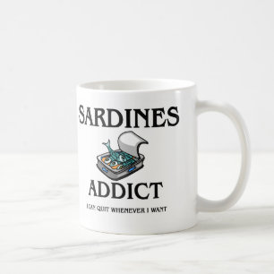 Sardine-Süchtiger Kaffeetasse