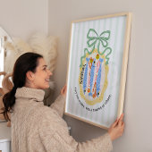 Sardinen auf einem Teller mit blauem Küchenposter Poster