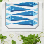 Sardinen blau-weißer Fisch-Schürze Geschirrtuch (Gefaltet)