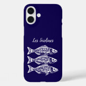 Sardinen-Blue-Hawaiian Case-Mate iPhone Hülle (Rückseite)