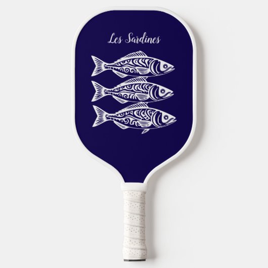 Sardinen-Blue-Hawaiian Pickleball Schläger (Vorderseite)