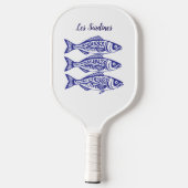 Sardinen-Blue-Hawaiian Pickleball Schläger (Rückseite)