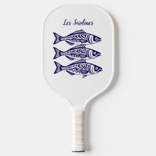 Sardinen-Blue-Hawaiian Pickleball Schläger (Vorderseite)