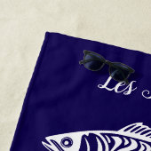 Sardinen-Blue-Hawaiian Strandtuch (Beispiel)