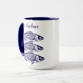 Sardinen-Blue-Hawaiian Tasse (Vorderseite Links)