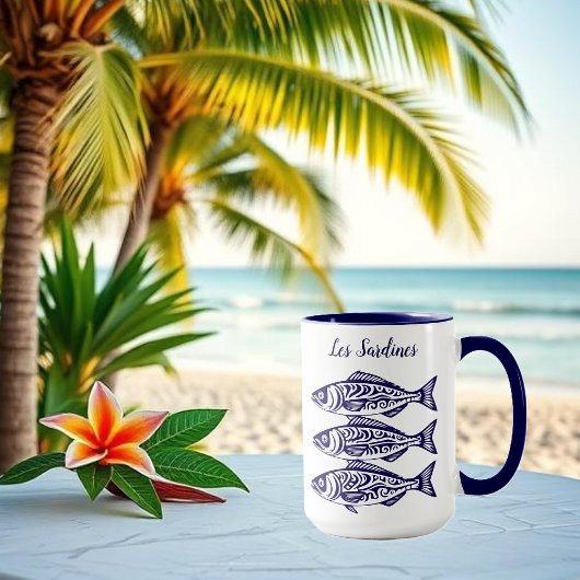 Sardinen-Blue-Hawaiian Tasse