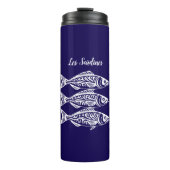 Sardinen-Blue-Hawaiian Thermosbecher (Vorderseite)