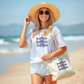 Sardinen-Blue-Hawaiian Tragetasche