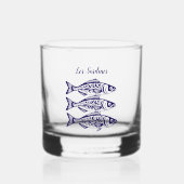 Sardinen-Blue-Hawaiian Whiskyglas (Vorderseite)