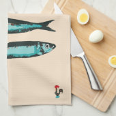 Sardinen des Lissaboner Festivals, Symbol Portugal Geschirrtuch (Viertel Falte)