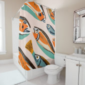 Sardinen Duschvorhang (Beispiel)