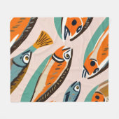 Sardinen Fleecedecke (Vorderseite (Horizontal))