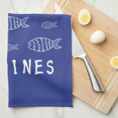 Sardinen Geschirrtuch (Viertel Falte)