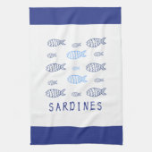 Sardinen Geschirrtuch (Vertikal)