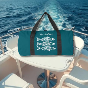 Sardinen-Hawaiian-Fisherman Core Aquamarin Duffle Bag