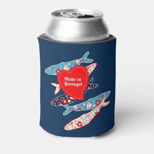 Sardinen hergestellt in Portugal Dosenkühler (Kanne Rückseite)