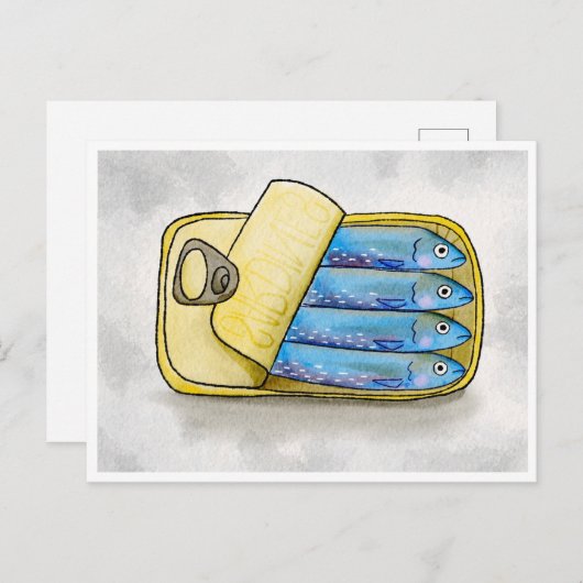 Sardinen, HEY Postkarte (Vorne/Hinten)