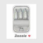 Sardinen in einer Dose Aufkleber (Blatt)