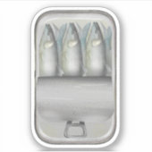 Sardinen in einer Dose Aufkleber (Vorderseite)