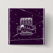 Sardinen in einer Zinn gestört Button (Vorderseite)