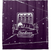 Sardinen in einer Zinn gestört Duschvorhang (Vorderseite)