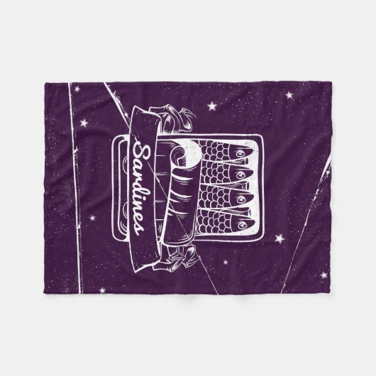 Sardinen in einer Zinn gestört Fleecedecke (Vorderseite (Horizontal))